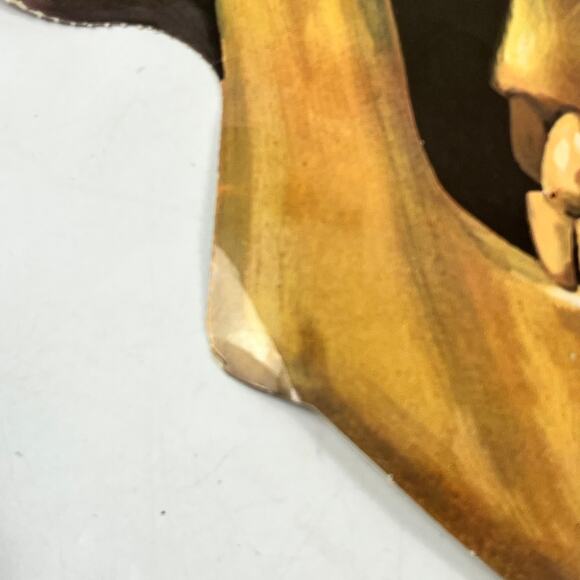 Vintage Halloween Skull Die Cut Decoration Bat Snake Frog 16"x13" Double Sided - Picture 9 of 13